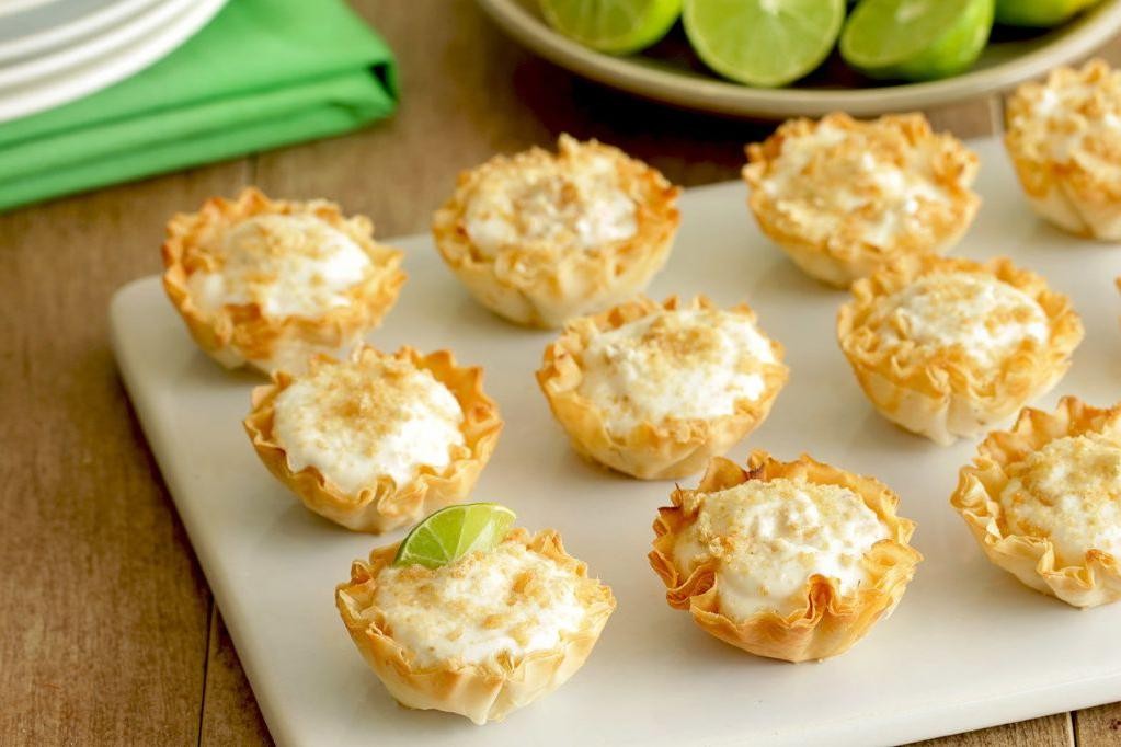 Mini Key Lime Pies in Phyllo Tart Shells