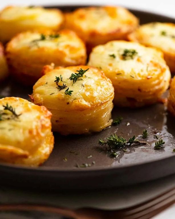 Mini Potato Gratin with Gruyère Cheese