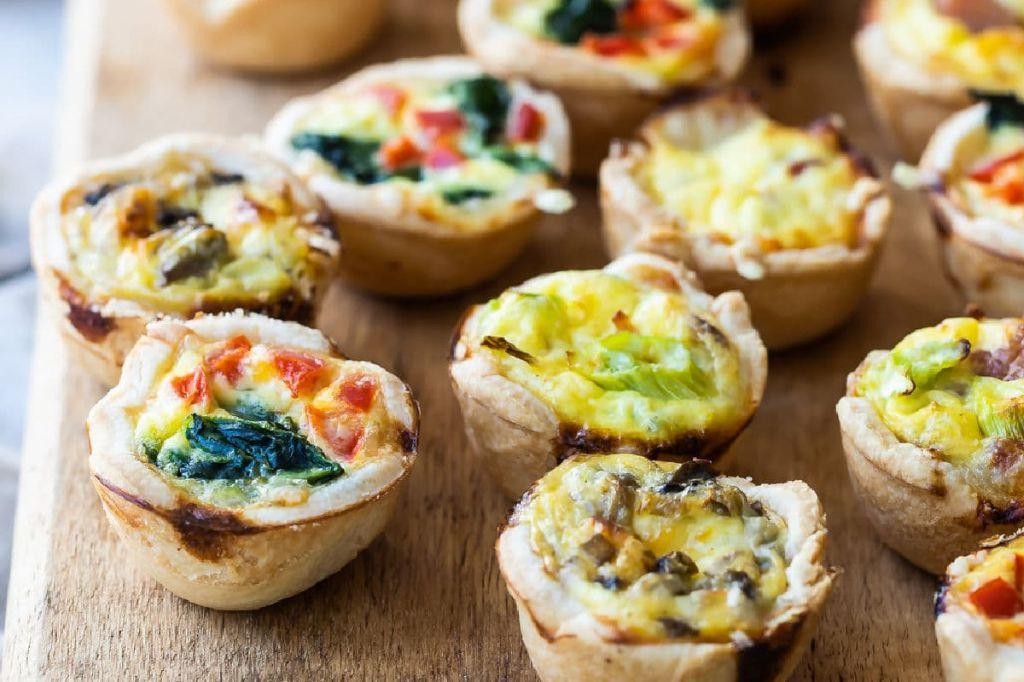 Mini Quiche Bites with Assorted Fillings