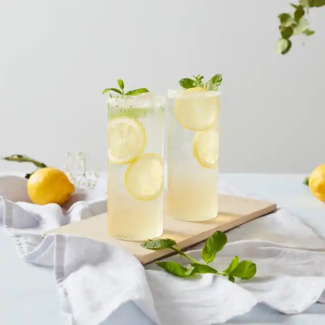 Mint Elderflower Collins