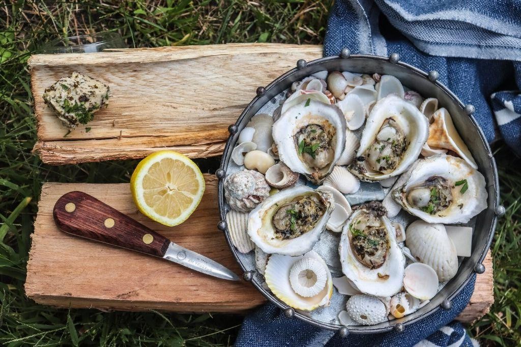 Miso Butter Grilled Oysters