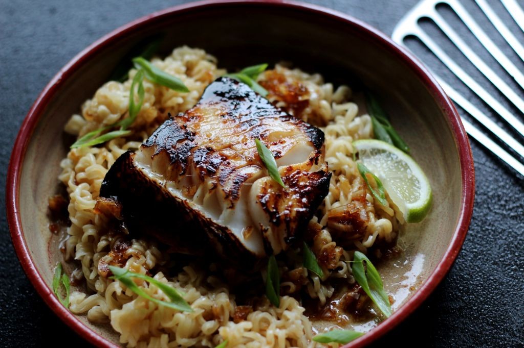 Miso-Glazed Sablefish with Ginger