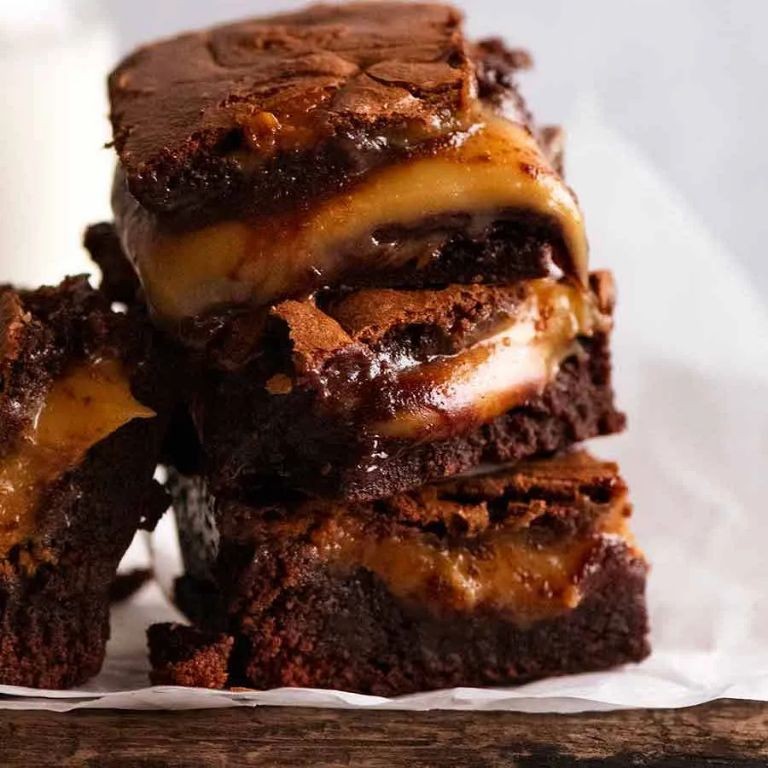 Molten Caramel Chocolate Brownies