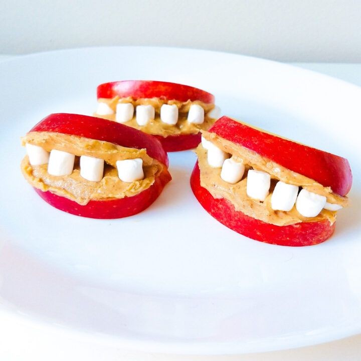 Monster Mouth Apple Slice Sandwiches