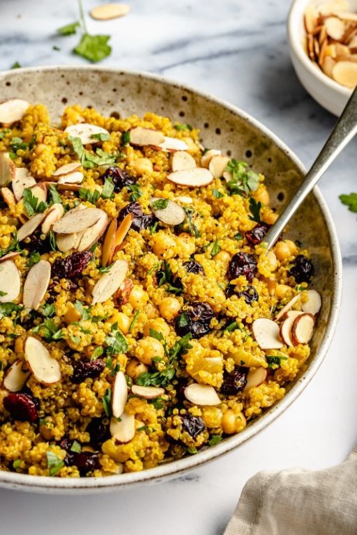 Moroccan-Inspired Chickpea Quinoa Casserole