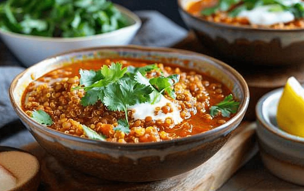 Moroccan-Spiced Lentil Bowl with Couscous
