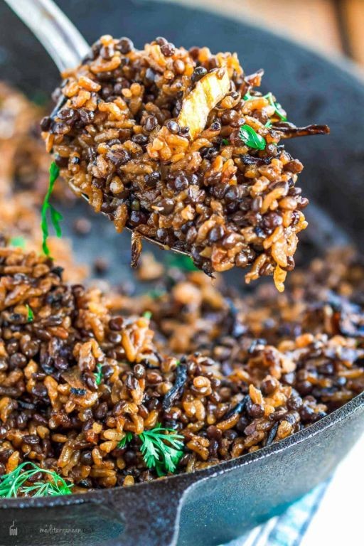Mujadara with Lentils and Caramelized Onions