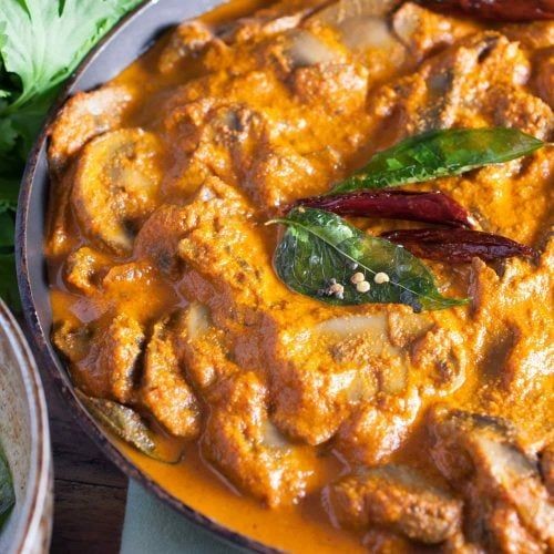 Mushroom Masala with Coconut Milk