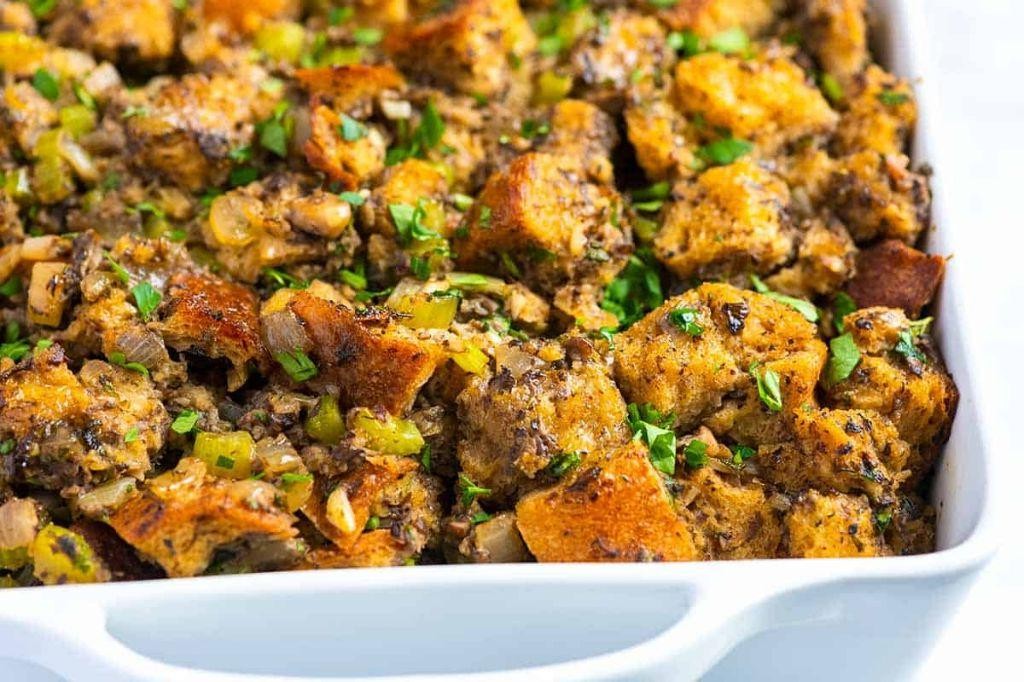 Mushroom and Thyme Bread Stuffing
