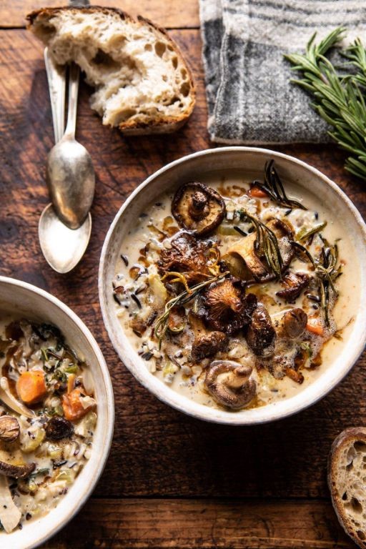 Mushroom and Thyme Chicken with Wild Rice