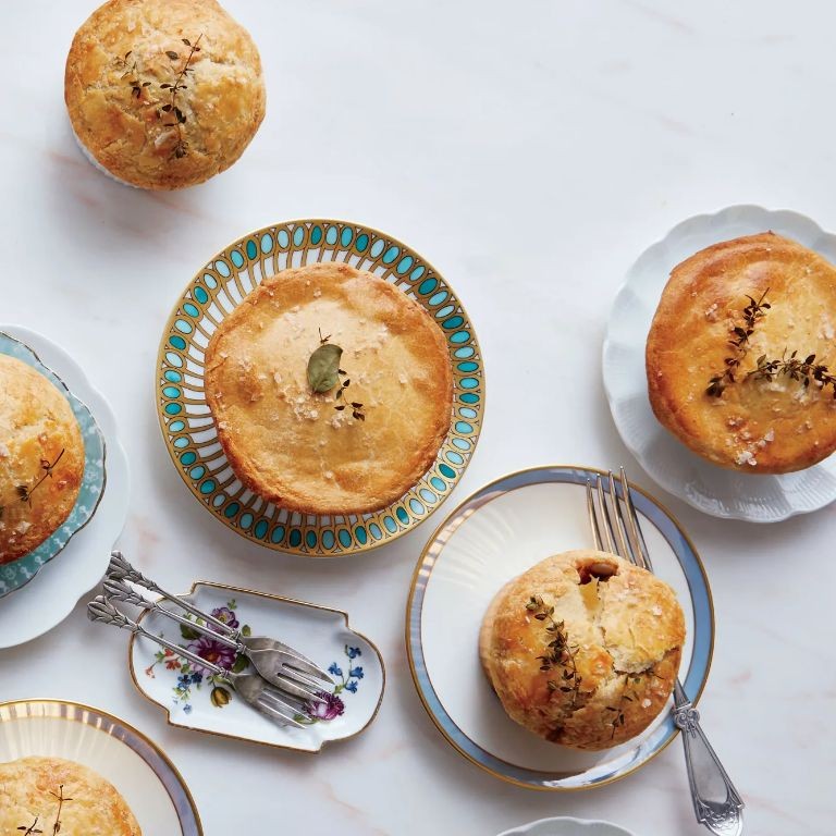 Mushroom and Thyme Turkey Pot Pie