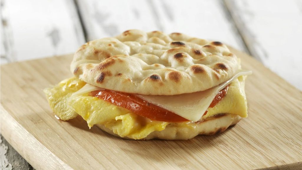 Naan Bread Breakfast Sandwich