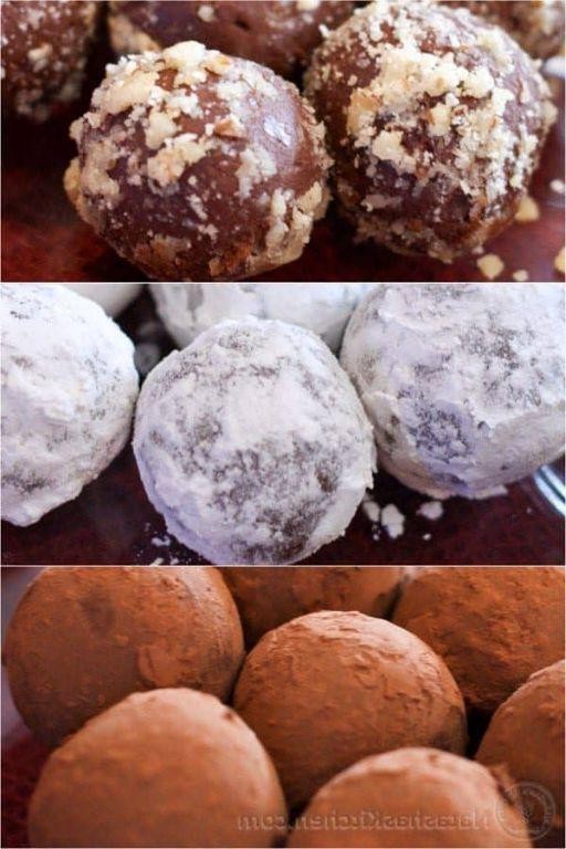 Neufchatel Cheese and Dark Chocolate Truffles