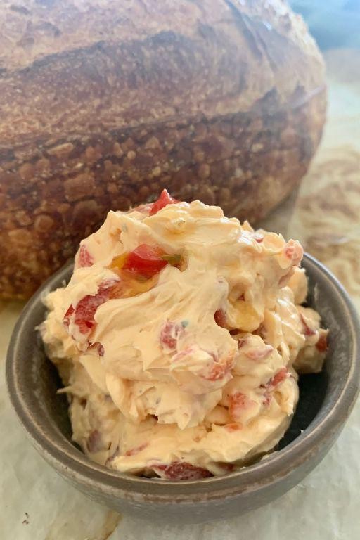 Neufchatel Cheese and Roasted Red Pepper Dip