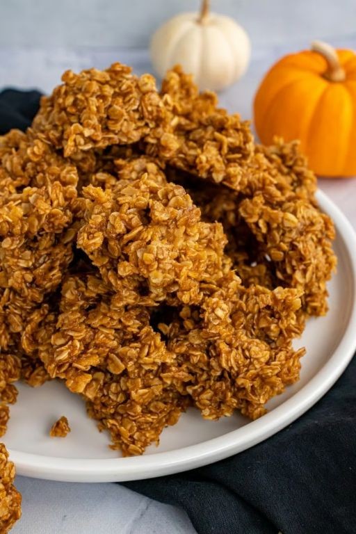 No Bake Pumpkin Spice Cookies