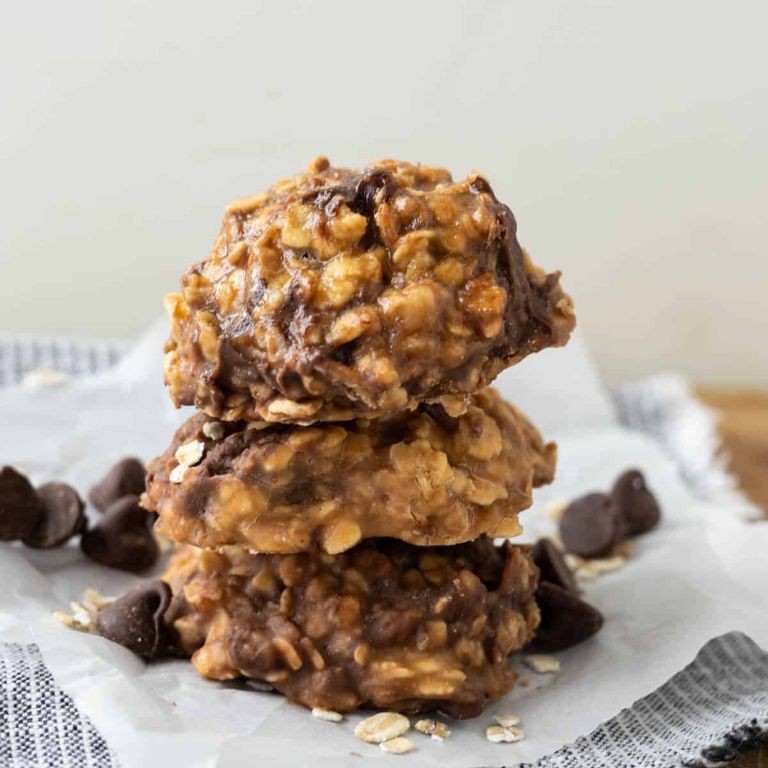 No Bake Salted Caramel Cookies