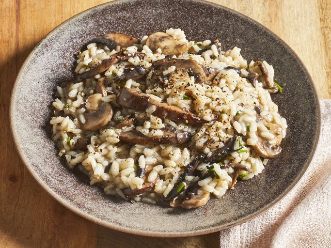 Oat Bran Risotto with Mushrooms
