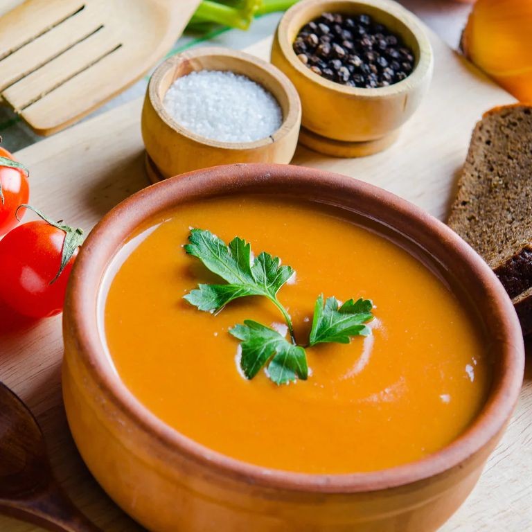 Oat Bran Soup with Carrots and Celery