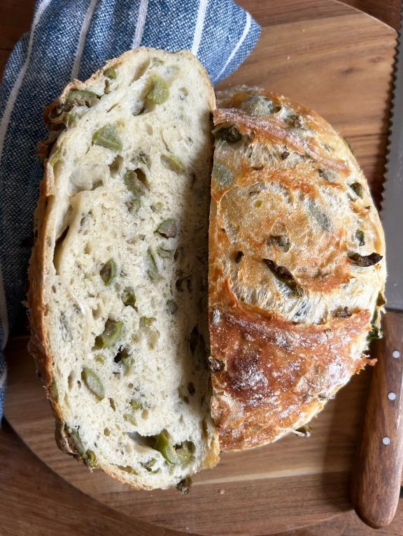 Olive and Rosemary Artisan Bread