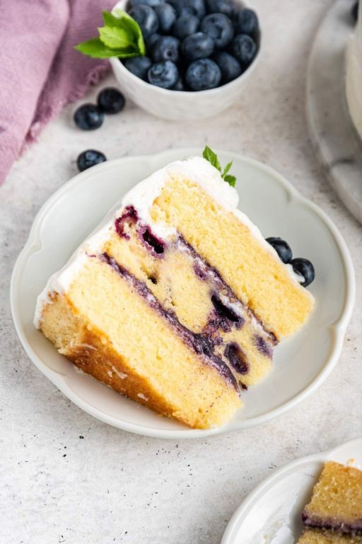 One-Bowl Blueberry Vanilla Cake