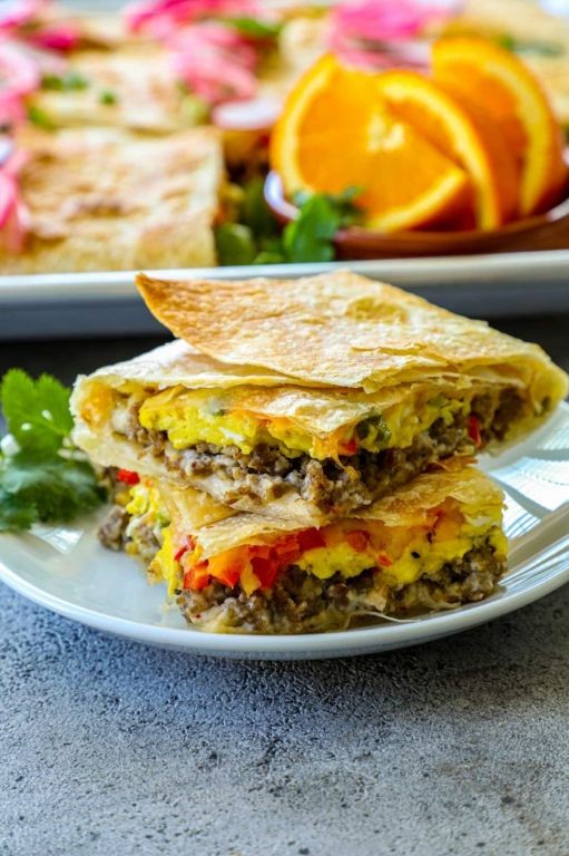 One-Pan Breakfast Burritos