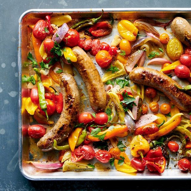 One-Pan Sausage and Peppers
