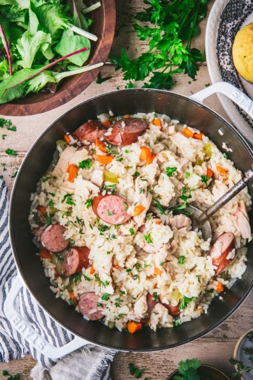 One-Pot Chicken Bog with Andouille