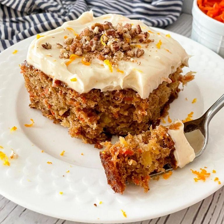 Orange Carrot Cake with Cream Cheese Frosting