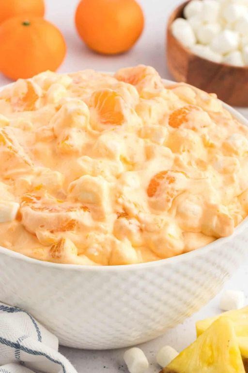 Orange Fluff Salad with Mandarin Oranges