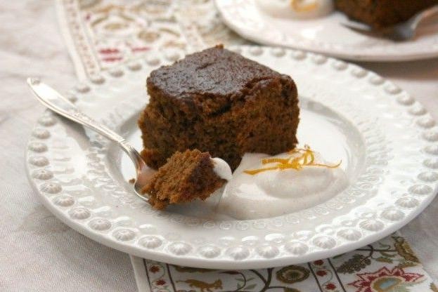 Orange Gingerbread Cake with Molasses