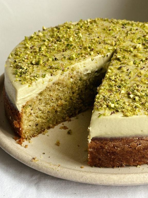 Orange Ricotta Cake with Pistachios