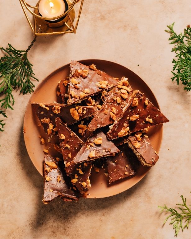 Orange Zest Saltine Toffee