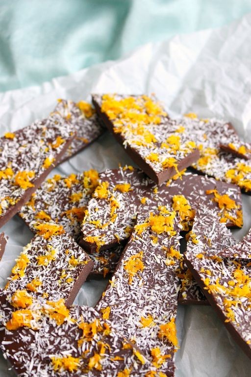 Orange Zest Sugar-Free Chocolate Bark