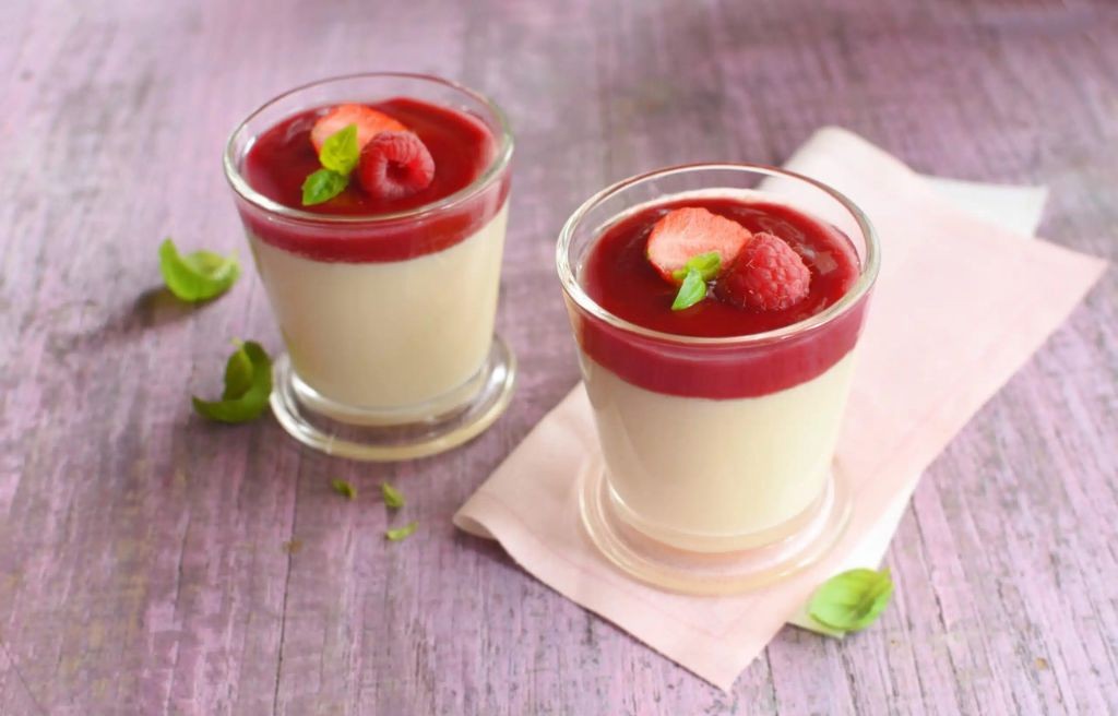 Orgeat Syrup Panna Cotta