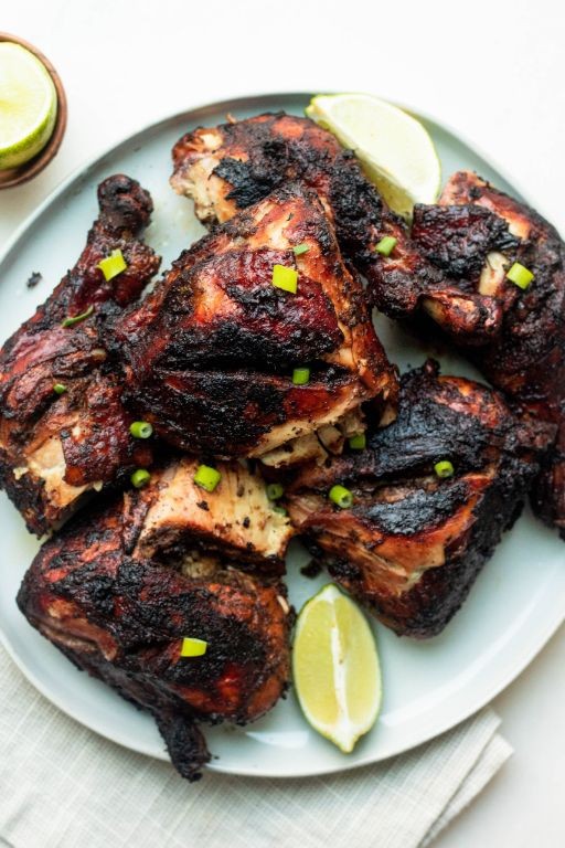 Oven-Baked Jerk Chicken with Garlic and Ginger