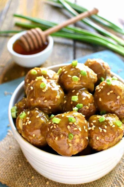 Oven-Baked Meatballs with Honey Mustard Glaze