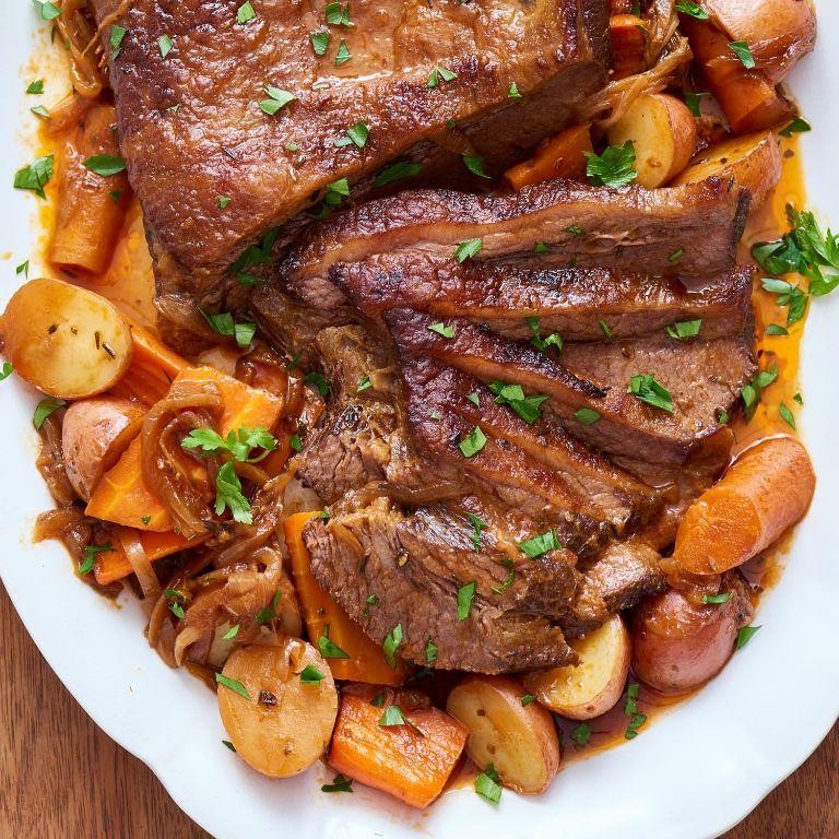 Oven-Roasted Brisket with Root Vegetables