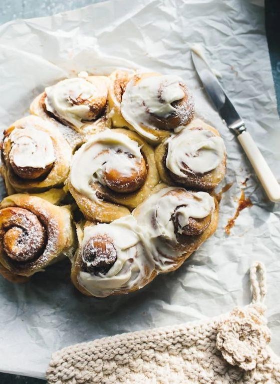 Overnight Sourdough Cinnamon Rolls