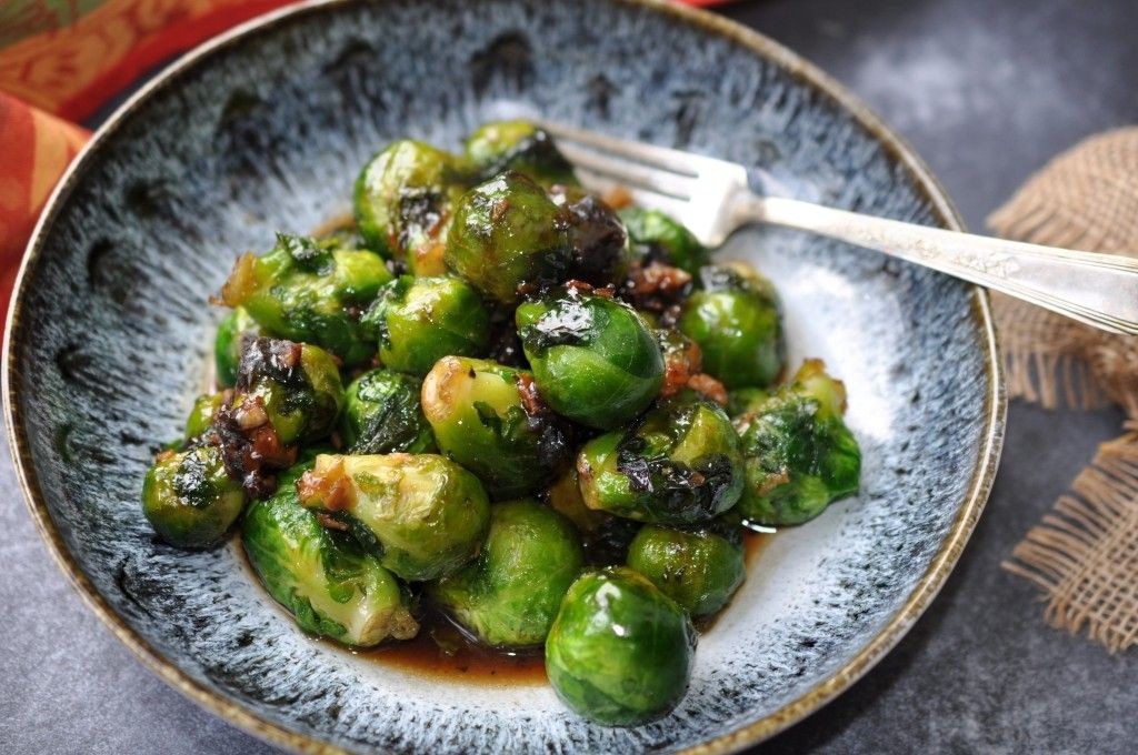 Oyster Sauce Brussels Sprouts Stir-Fry