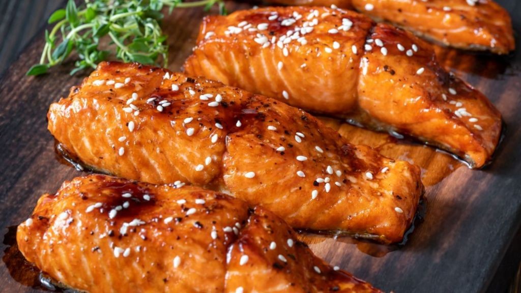 Oyster Sauce Glazed Salmon