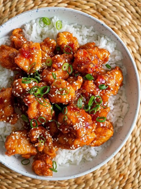 Pan Fried Chicken with Sweet Chili Glaze