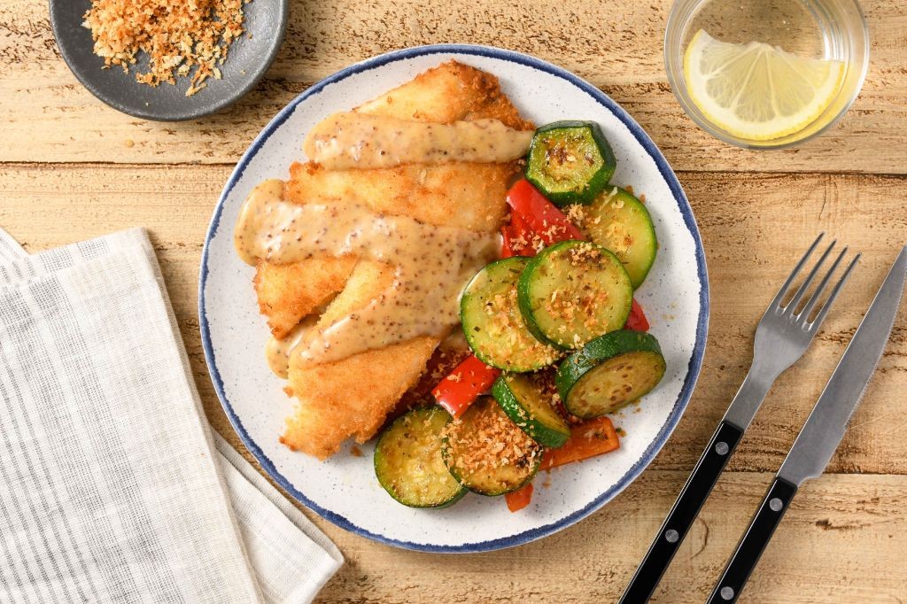 Pan Seared Tilapia with Honey Mustard Glaze
