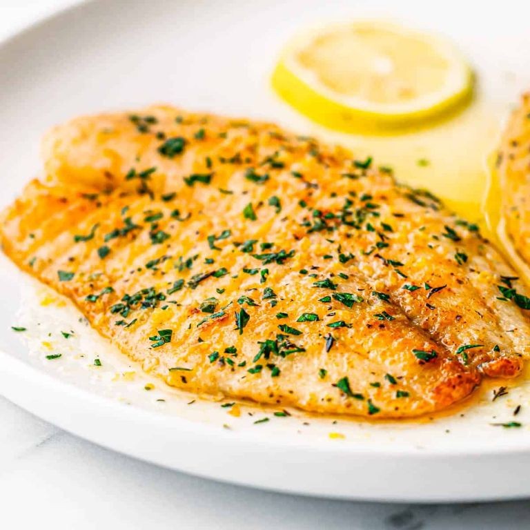 Pan Seared Tilapia with Lemon Butter Sauce