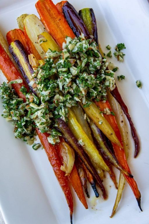 Pan-Seared Rainbow Carrots with Honey Glaze