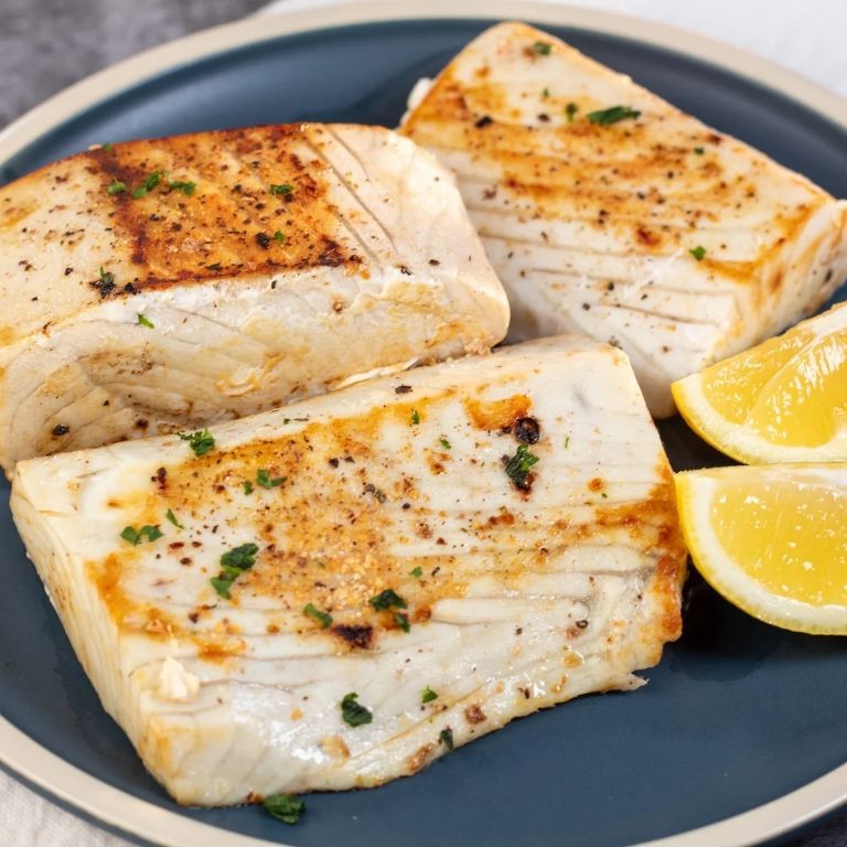 Pan-Seared Wahoo with Herb Butter Sauce