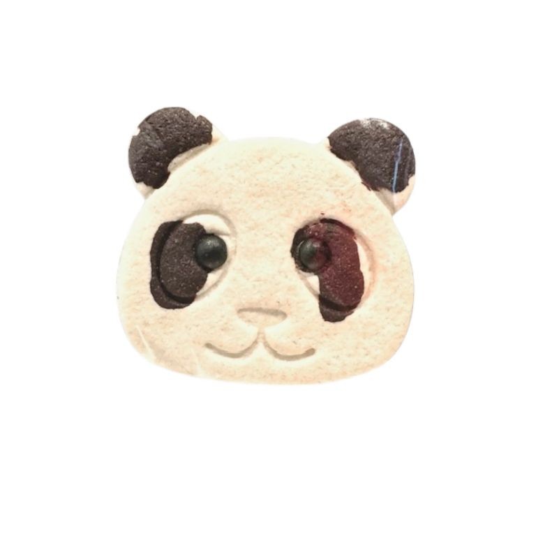 Panda Face Shortbread Cookies
