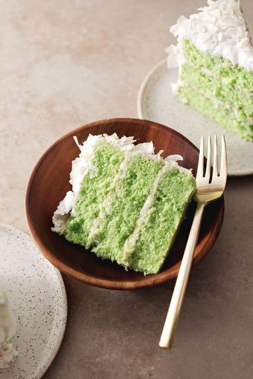 Pandan Coconut Chiffon Cake