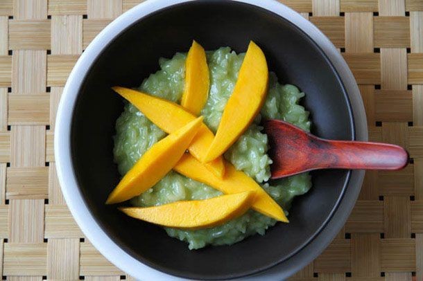 Pandan Rice Pudding