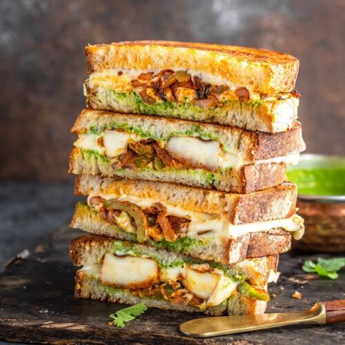 Paneer Tikka Grilled Cheese