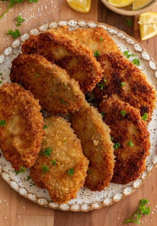 Panko-Crusted Thin Sliced Pork Cutlets